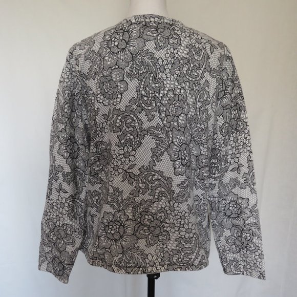 New Women's foxcraft Button Up Floral Motives Cardigan XL - Picture 6 of 8